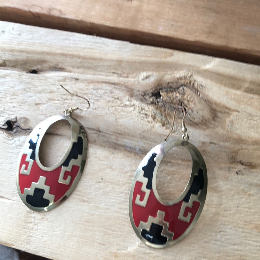 Pierced western/boho style earrings